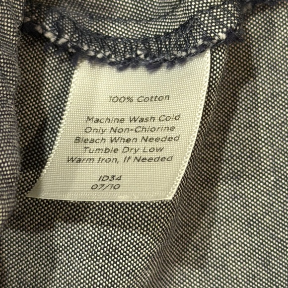 Talbots ruffle front blouse - Picture 3 of 4